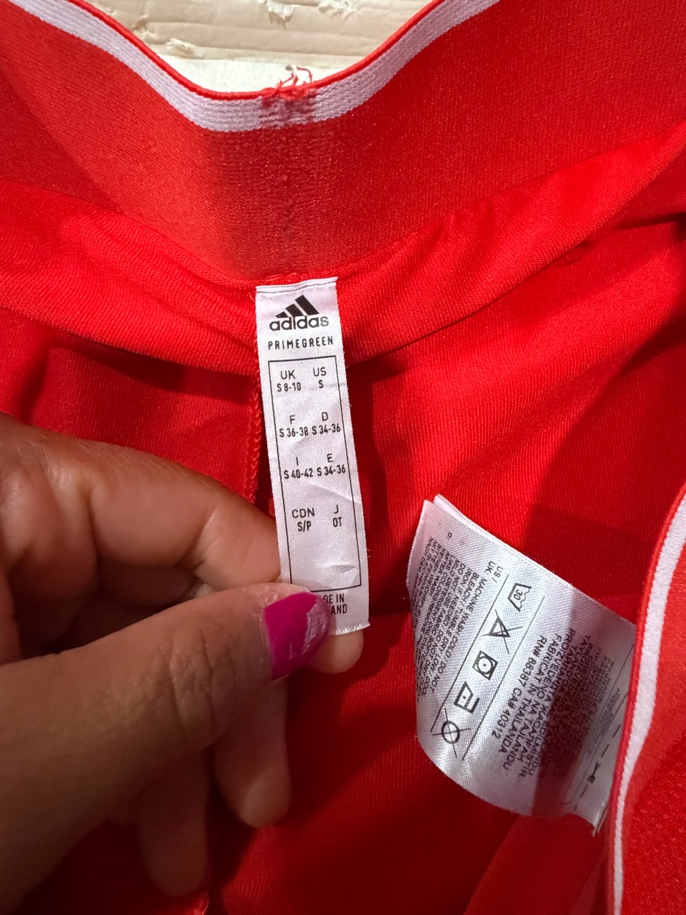 adidas Red Active Tennis Skort - Picture 3 of 10